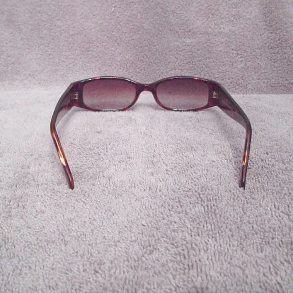 Vtg Fossil Tortoiseshell Sunglasses Rhinestones Cat 2 